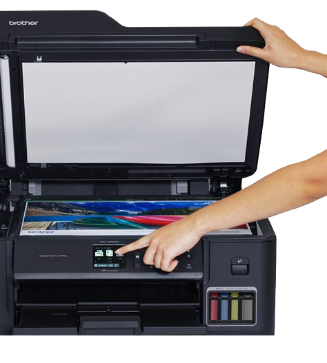 نظام تعبئة الحبر المدمج في طابعة Brother MFC-T4500DW