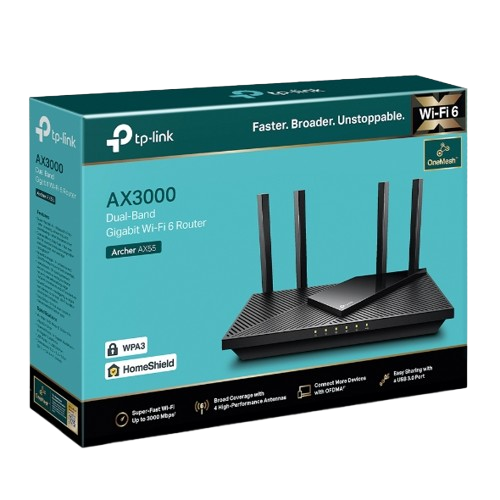 Archer AX55 AX3000 Dual Band Gigabit Wi-Fi 6 Router