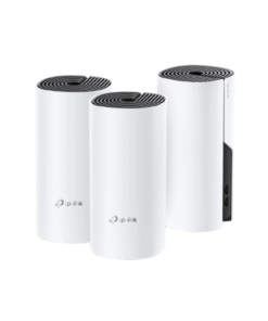 تصميم TP-Link Deco M4 3-Pack المدمج ومنافذ الاتصال