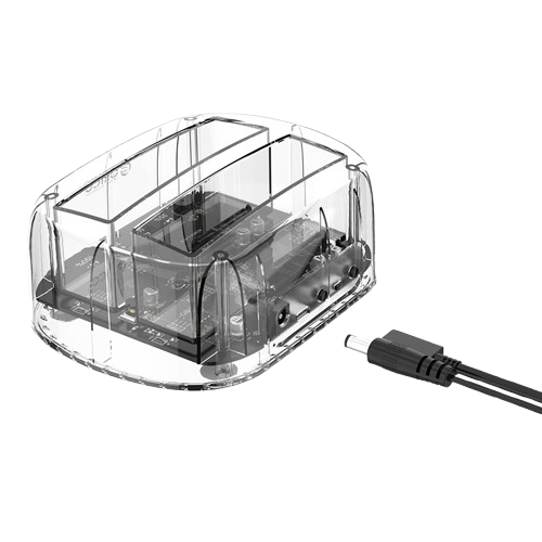 2.5/3.5inch 2 Bay Transparent Type-C Hard Drive Dock